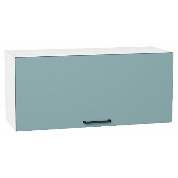 Шкаф верхний горизонтальный Флэт Grey-green In 2S/Белый 358*800*318