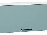 Шкаф верхний горизонтальный Флэт Grey-green In 2S/Белый 358*800*318