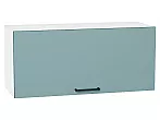 Шкаф верхний горизонтальный Флэт Grey-green In 2S/Белый 358*800*318
