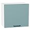 Шкаф верхний горизонтальный Флэт Grey-green In 2S/Белый 460*500*318
