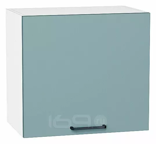 Шкаф верхний горизонтальный Флэт Grey-green In 2S/Белый 460*500*318