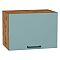 Шкаф верхний горизонтальный Флэт Grey-green In 2S/Дуб Вотан 358*500*318