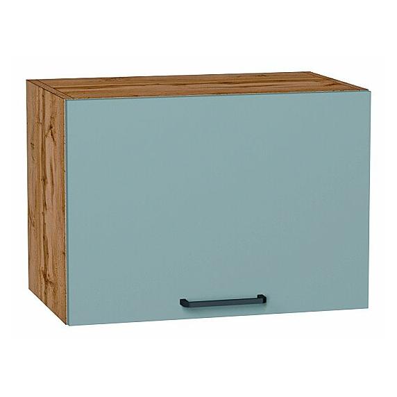 Шкаф верхний горизонтальный Флэт Grey-green In 2S/Дуб Вотан 358*500*318