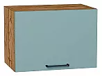 Шкаф верхний горизонтальный Флэт Grey-green In 2S/Дуб Вотан 358*500*318