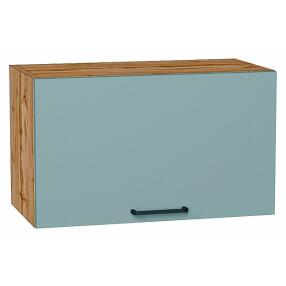 Шкаф верхний горизонтальный Флэт Grey-green In 2S/Дуб Вотан 358*600*318