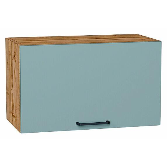 Шкаф верхний горизонтальный Флэт Grey-green In 2S/Дуб Вотан 358*600*318