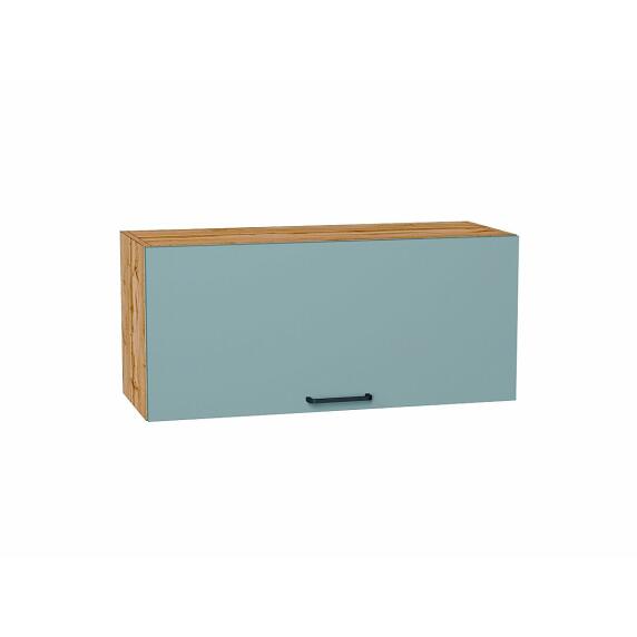Шкаф верхний горизонтальный Флэт Grey-green In 2S/Дуб Вотан 358*800*318