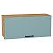 Шкаф верхний горизонтальный Флэт Grey-green In 2S/Дуб Вотан 358*800*318