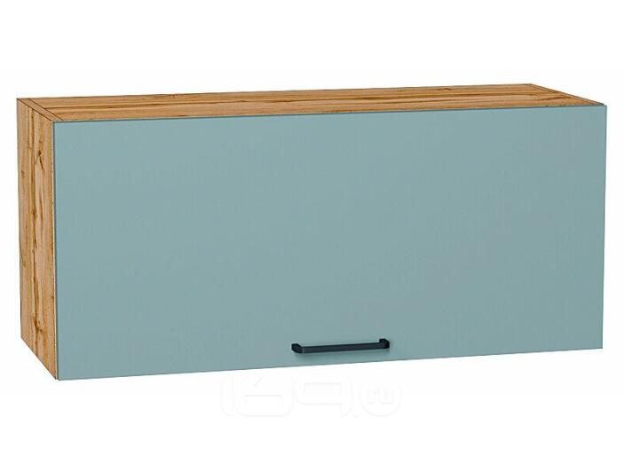 Шкаф верхний горизонтальный Флэт Grey-green In 2S/Дуб Вотан 358*800*318