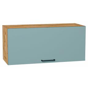 Шкаф верхний горизонтальный Флэт Grey-green In 2S/Дуб Вотан 358*800*318