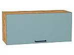 Шкаф верхний горизонтальный Флэт Grey-green In 2S/Дуб Вотан 358*800*318