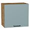 Шкаф верхний горизонтальный Флэт Grey-green In 2S/Дуб Вотан 460*500*318