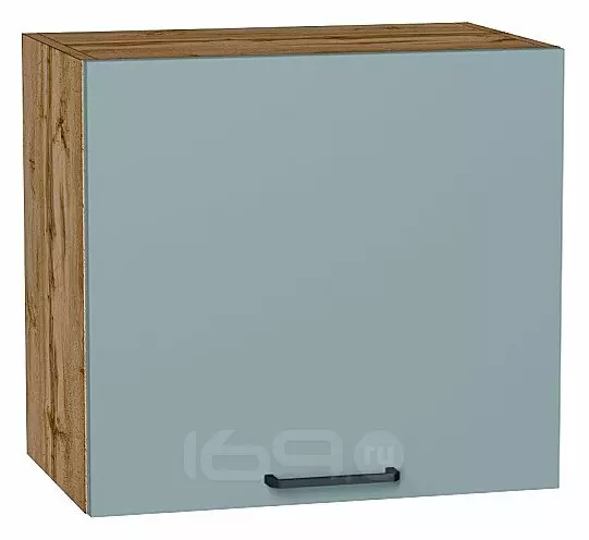 Шкаф верхний горизонтальный Флэт Grey-green In 2S/Дуб Вотан 460*500*318
