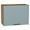 Шкаф верхний горизонтальный Флэт Grey-green In 2S/Дуб Вотан 460*600*318