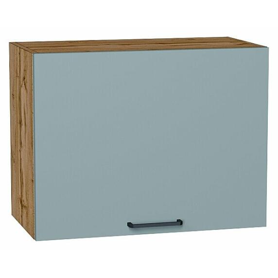 Шкаф верхний горизонтальный Флэт Grey-green In 2S/Дуб Вотан 460*600*318