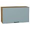 Шкаф верхний горизонтальный Флэт Grey-green In 2S/Дуб Вотан 460*800*318