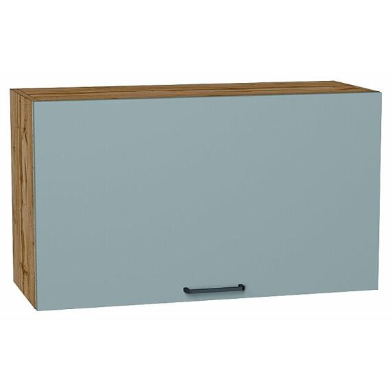 Шкаф верхний горизонтальный Флэт Grey-green In 2S/Дуб Вотан 460*800*318