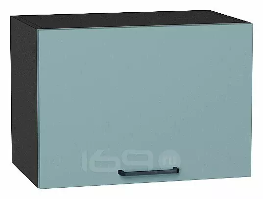 Шкаф верхний горизонтальный Флэт Grey-green In 2S/Graphite 358*500*318