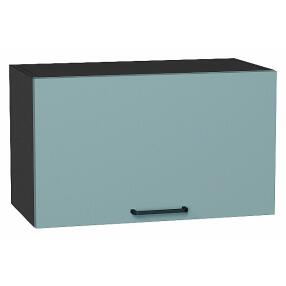 Шкаф верхний горизонтальный Флэт Grey-green In 2S/Graphite 358*600*318