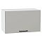 Шкаф верхний горизонтальный Флэт Light Grey In 2S/Белый 358*600*318