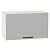 Шкаф верхний горизонтальный Флэт Light Grey In 2S/Белый 358*600*318