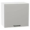 Шкаф верхний горизонтальный Флэт Light Grey In 2S/Белый 458*500*318