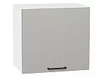 Шкаф верхний горизонтальный Флэт Light Grey In 2S/Белый 458*500*318