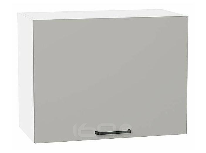 Шкаф верхний горизонтальный Флэт Light Grey In 2S/Белый 458*600*318