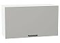 Шкаф верхний горизонтальный Флэт Light Grey In 2S/Белый 458*800*318
