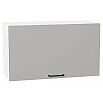 Шкаф верхний горизонтальный Флэт Light Grey In 2S/Белый 458*800*318