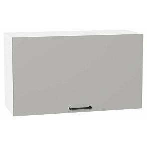 Шкаф верхний горизонтальный Флэт Light Grey In 2S/Белый 458*800*318