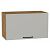 Шкаф верхний горизонтальный Флэт Light Grey In 2S/Дуб Вотан 358*600*318
