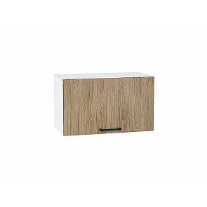 Шкаф верхний горизонтальный Флэт Natural Casella Oak 2S/Белый 358*600*318