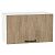 Шкаф верхний горизонтальный Флэт Natural Casella Oak 2S/Белый 358*600*318