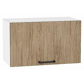 Шкаф верхний горизонтальный Флэт Natural Casella Oak 2S/Белый 358*600*318