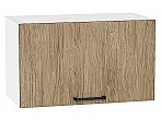 Шкаф верхний горизонтальный Флэт Natural Casella Oak 2S/Белый 358*600*318