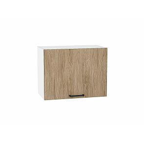 Шкаф верхний горизонтальный Флэт Natural Casella Oak 2S/Белый 458*600*318