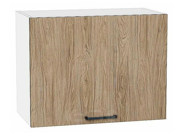 Шкаф верхний горизонтальный Флэт Natural Casella Oak 2S/Белый 458*600*318