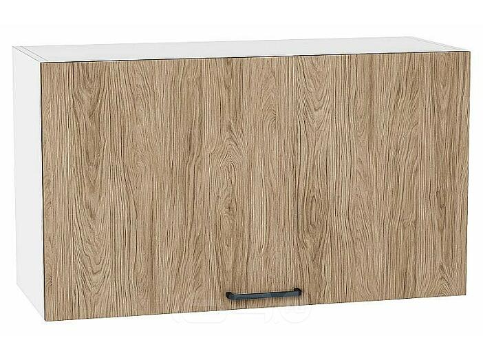 Шкаф верхний горизонтальный Флэт Natural Casella Oak 2S/Белый 458*800*318