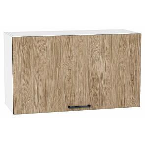 Шкаф верхний горизонтальный Флэт Natural Casella Oak 2S/Белый 458*800*318