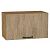 Шкаф верхний горизонтальный Флэт Natural Casella Oak 2S/Дуб Вотан 358*600*318