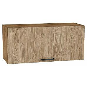 Шкаф верхний горизонтальный Флэт Natural Casella Oak 2S/Дуб Вотан 358*800*318