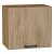 Шкаф верхний горизонтальный Флэт Natural Casella Oak 2S/Дуб Вотан 458*500*318