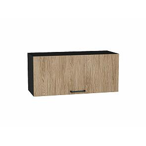 Шкаф верхний горизонтальный Флэт Natural Casella Oak 2S/Graphite 358*800*318