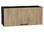 Шкаф верхний горизонтальный Флэт Natural Casella Oak 2S/Graphite 358*800*318