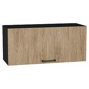 Шкаф верхний горизонтальный Флэт Natural Casella Oak 2S/Graphite 358*800*318