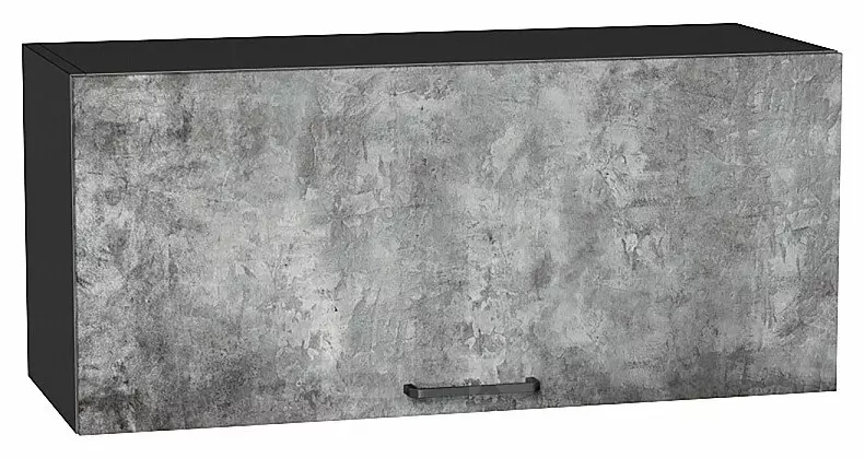 Шкаф верхний горизонтальный Флэт Temple Stone 2S/Graphite 358*800*318