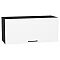 Шкаф верхний горизонтальный Флэт White In 2S/Graphite 358*800*318