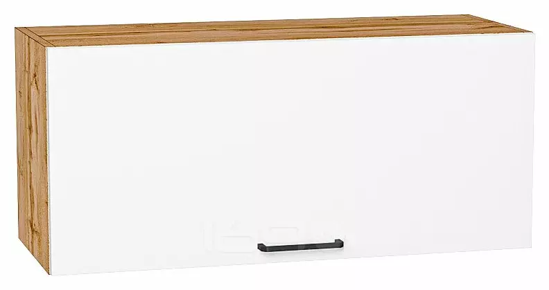 Шкаф верхний горизонтальный Флэт White In 2S/Дуб Вотан 358*800*318
