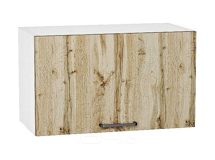 Шкаф верхний горизонтальный Флэт Wotan Oak 2S/Белый 358*600*318